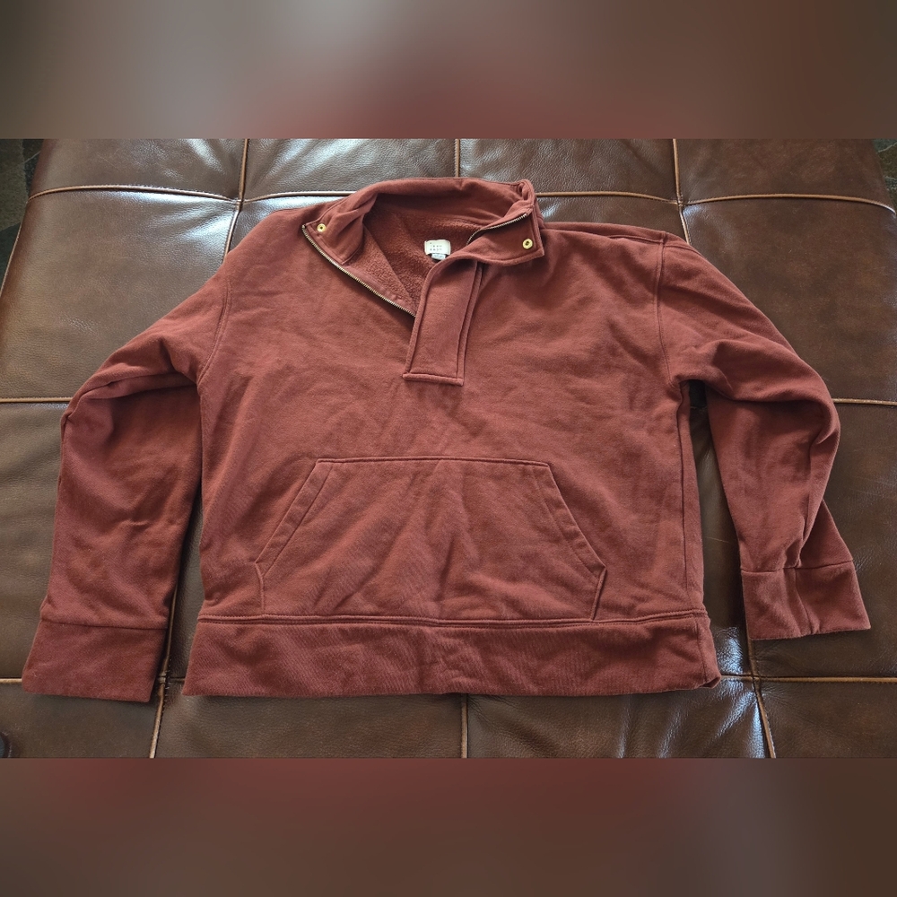 Target A New Day Quarter-zip Fleece Pullover Dweatshirt. - Picture 7 of 10